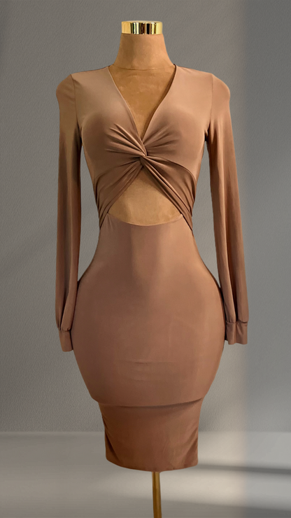 Beige Delilah Dress