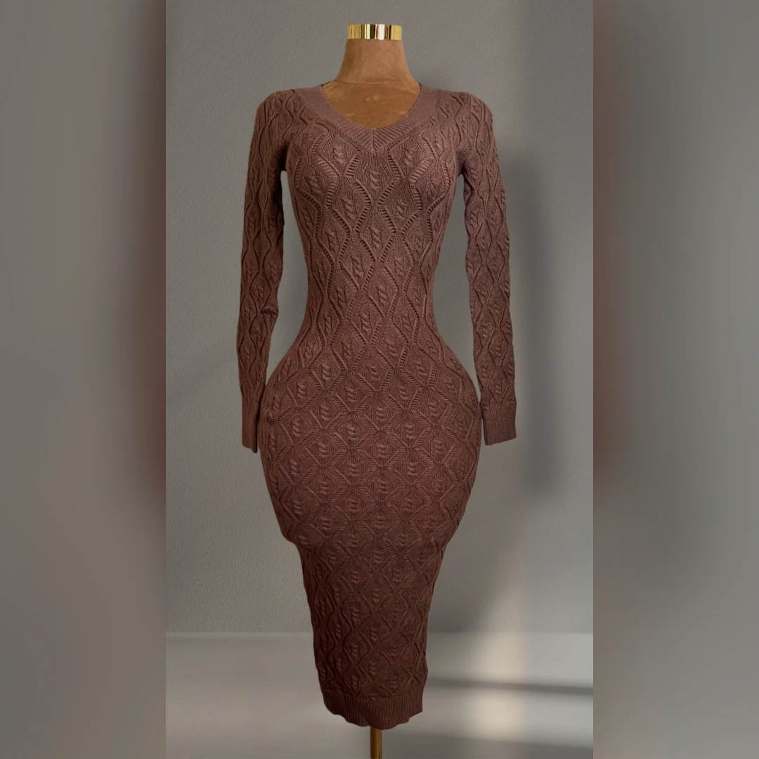 Rose Dust Knit Midi