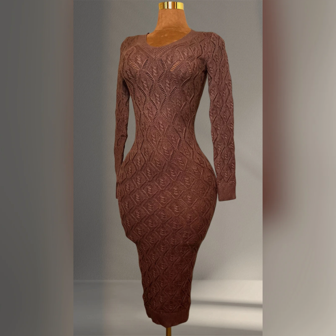 Rose Dust Knit Midi